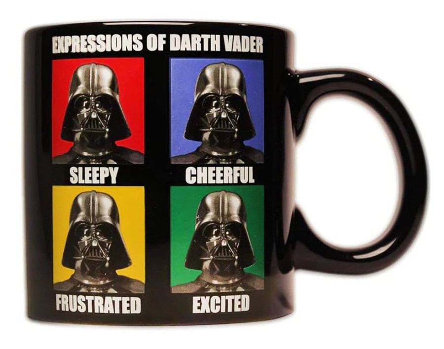 Toynk Star Wars - Darth Vader Expressions Ceramic Mug | Holds 14 Ounces | Drinkware