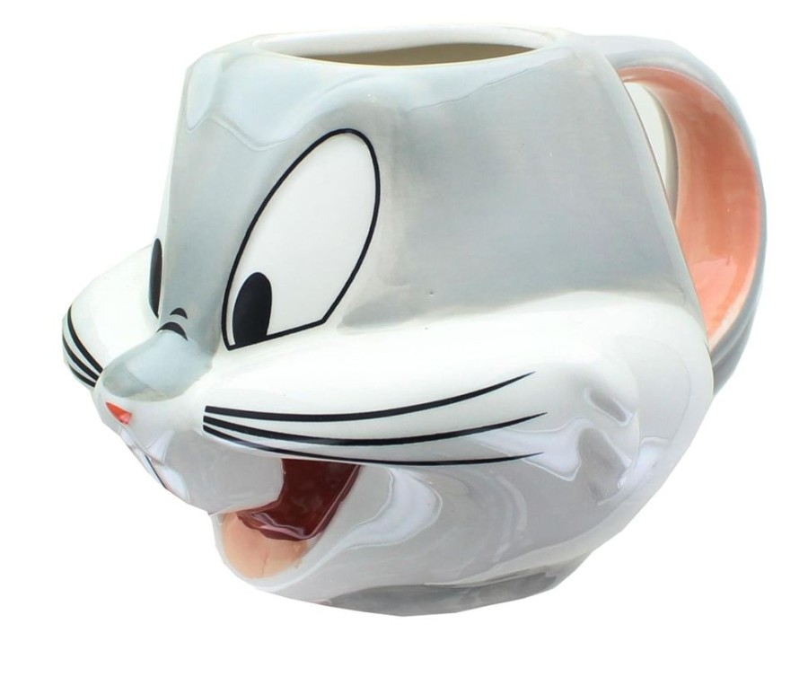 Toynk Looney Tunes Bugs Bunny Sculpted Ceramic Mug | Holds 22 Ounces | Drinkware