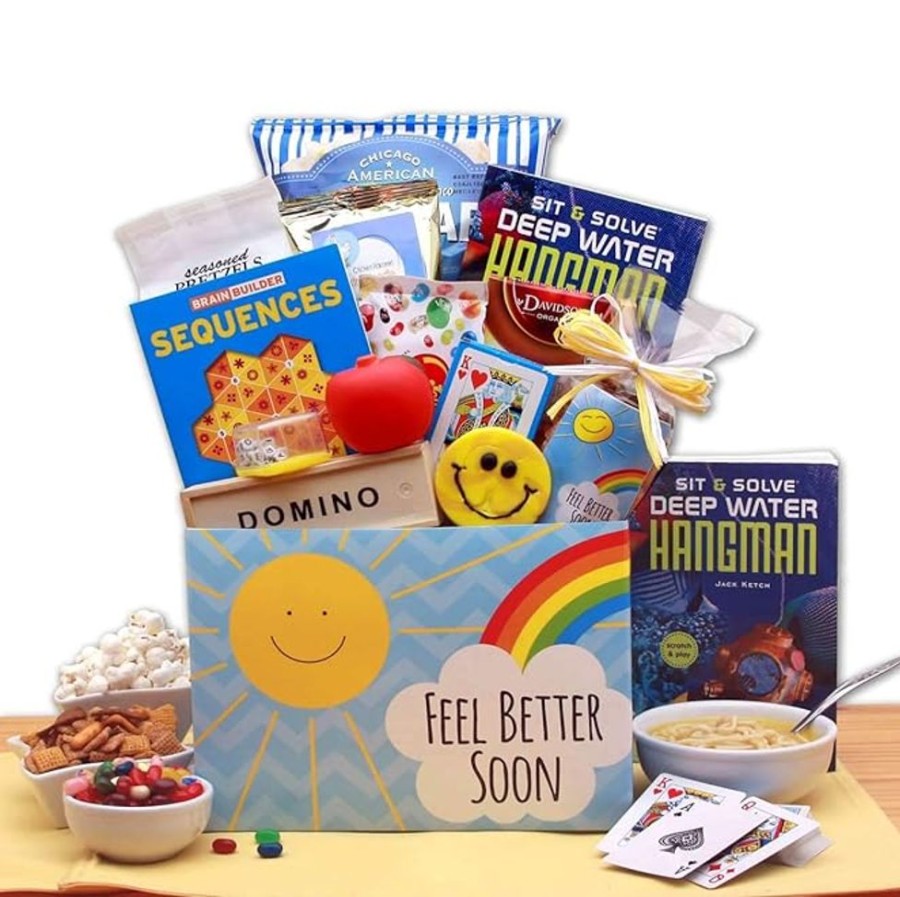 GBDS Rays Of Sunshine Get Well Gift Box | Get Well Soon Gift Basket