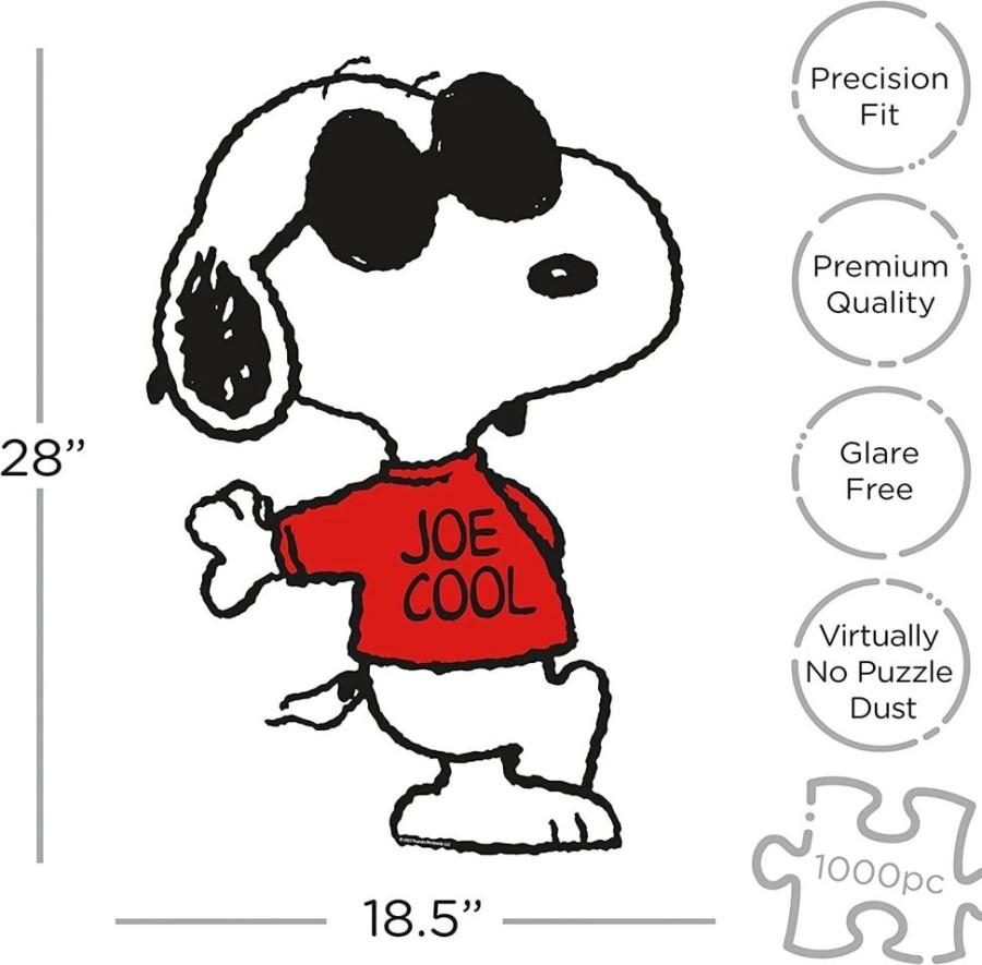 Toynk Peanuts Joe Cool Shaped 1000 Piece Jigsaw Puzzle | Puzzles