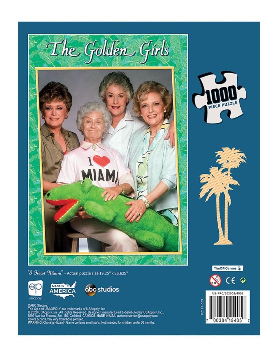 Toynk The Golden Girls I Heart Miami 1000 Piece Jigsaw Puzzle | Puzzles