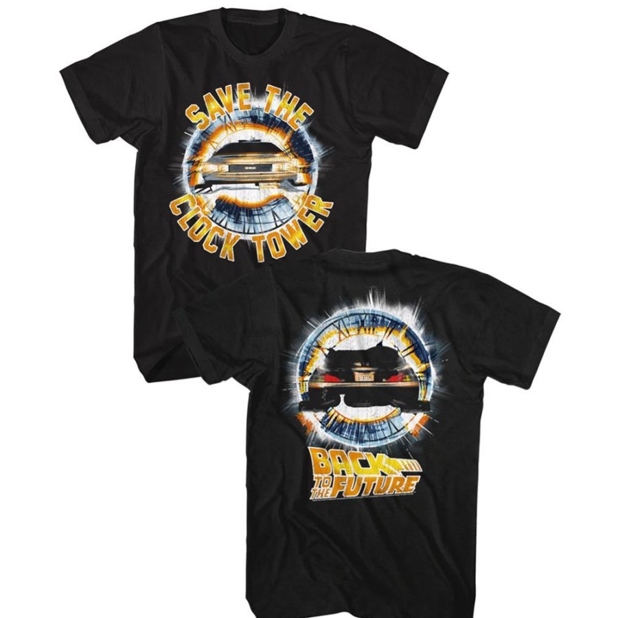 MeTV Custom Brands Back To The Future - Clocktower (Front & Back) | Movie Apparel