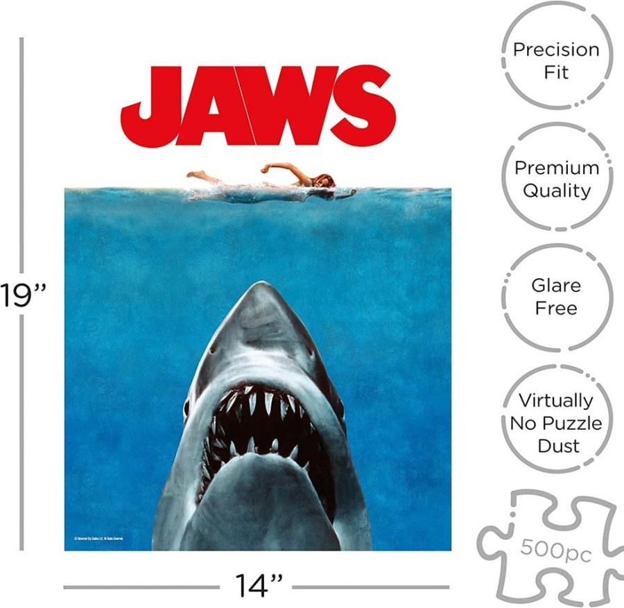 Toynk Jaws One Sheet 500 Piece Jigsaw Puzzle | Retro Toys & Games