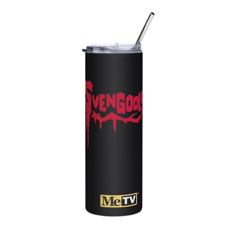 MeTV Custom Products Svengoolie® 20 Oz Stainless Steel Tumbler With Straw | Mugs