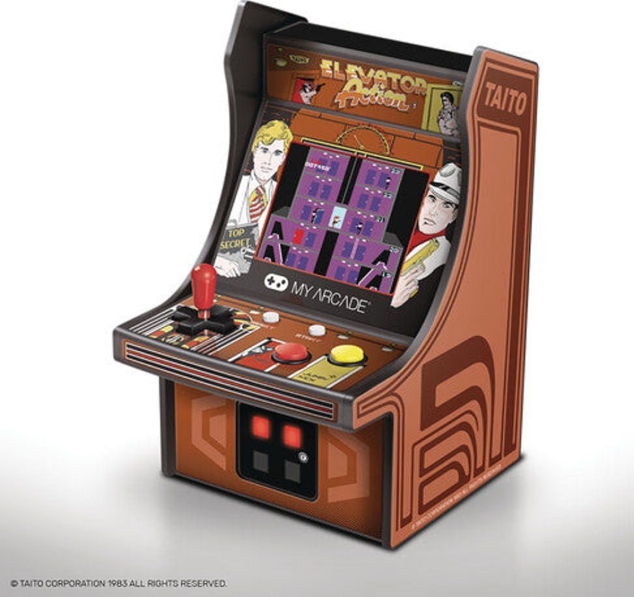 MeTV Entertainment My Arcade Dgunl-3240 Elevator Action Micro Player Retro Arcade Macine - 6.75 In | Handheld Video Games