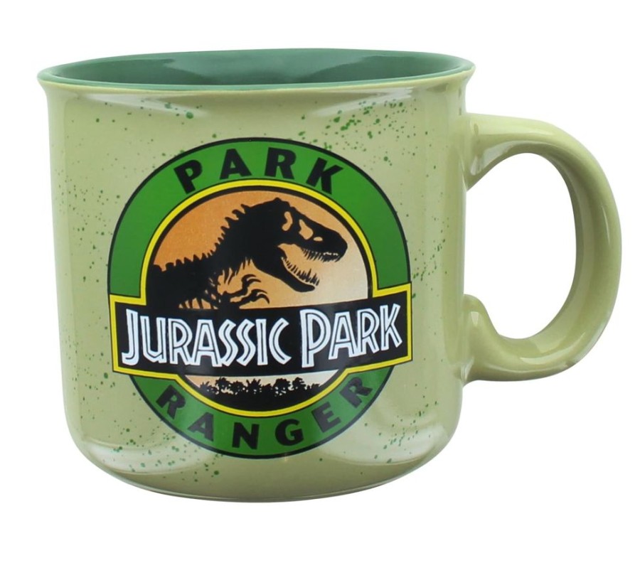 Toynk Jurassic Park Ranger Ceramic Camper Mug | Holds 20 Ounces | Drinkware