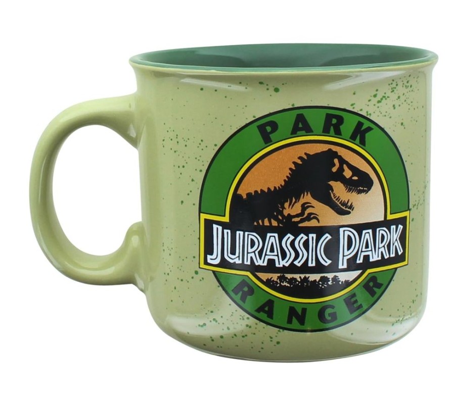 Toynk Jurassic Park Ranger Ceramic Camper Mug | Holds 20 Ounces | Drinkware