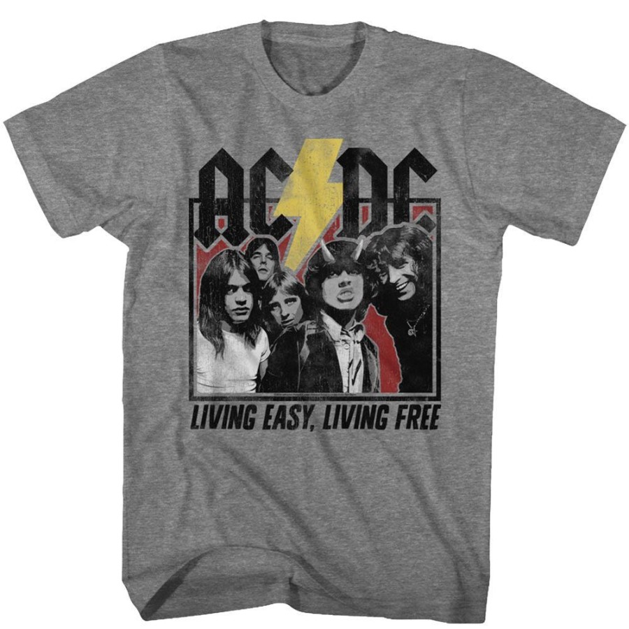 MeTV Custom Brands Ac/Dc - Living Easy, Living Free | Band And Artist Apparel