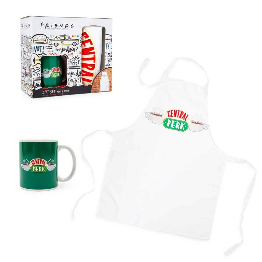 Toynk Friends Central Perk Ceramic Mug And Apron Set | Drinkware