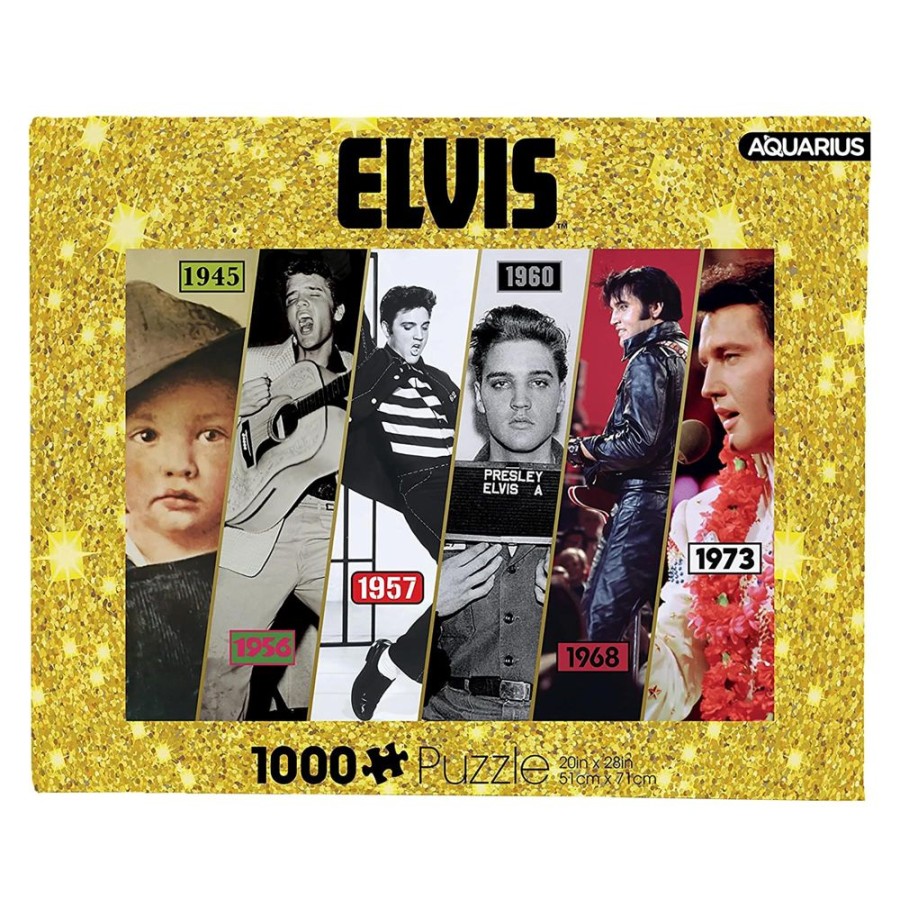 Toynk Elvis Presley Timeline 1000 Piece Jigsaw Puzzle | Retro Toys & Games