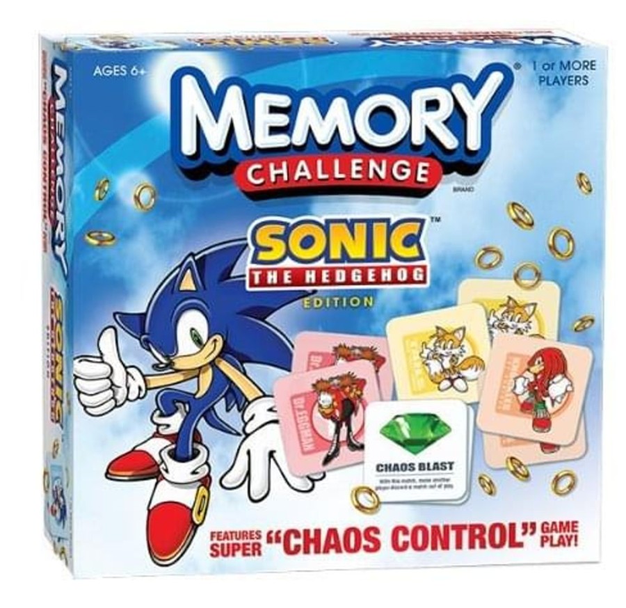 Toynk Sonic The Hedgehog Memory Challenge Boardgame | Retro Toys & Games