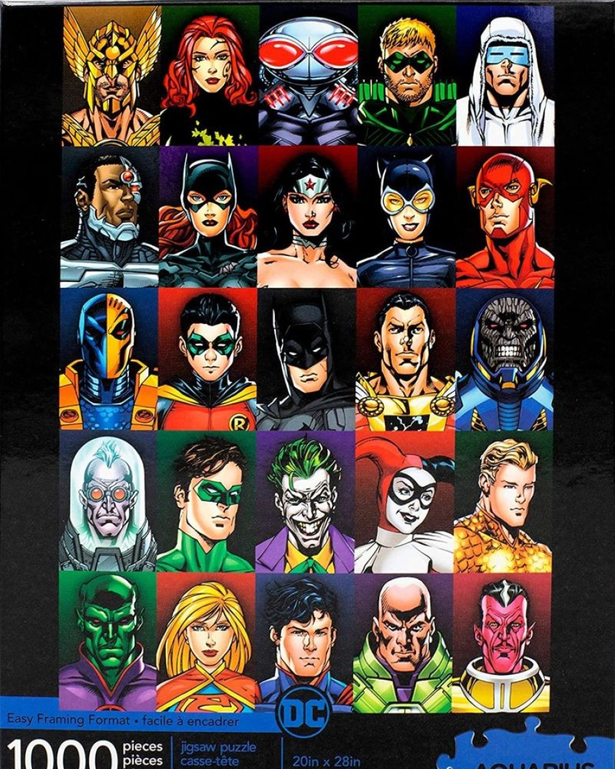 Toynk Dc Comics Faces 1000 Piece Jigsaw Puzzle | Retro Toys & Games