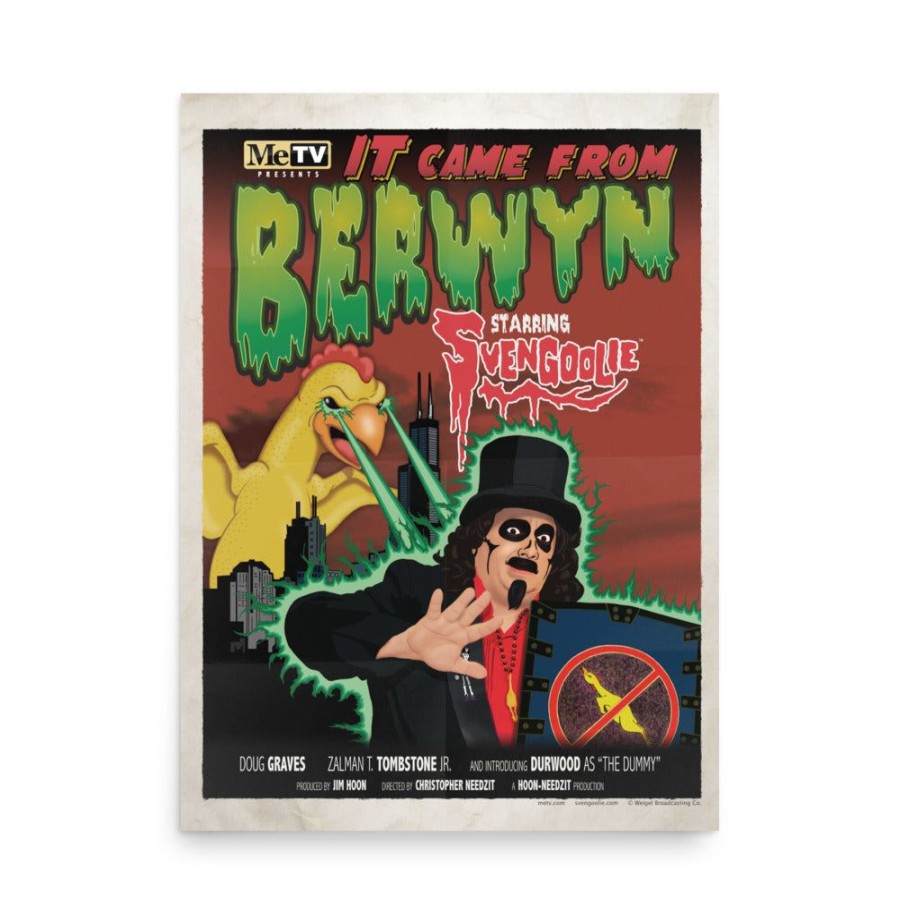 MeTV Custom Products Svengoolie® "It Came From Berwyn" Poster | Posters & Prints