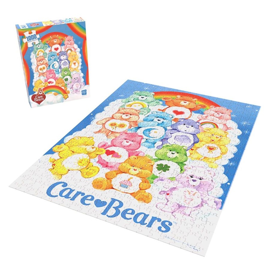 Toynk Care Bears 40Th Anniversary Collage 1000 Piece Jigsaw Puzzle | Retro Toys & Games