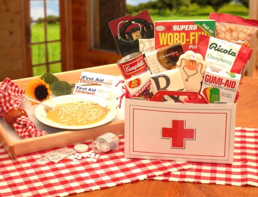 GBDS First Aid For The Ailing Get Well Gift Box | Get Well Soon Gift Basket