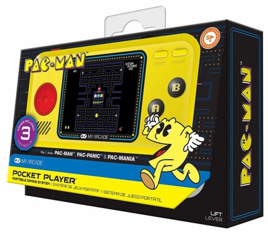 MeTV Entertainment My Arcade Dgunl-3227 Pac-Man Pocket Player Portable Handheld Game System | Handheld Video Games