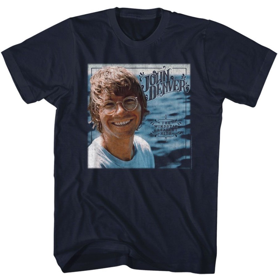 MeTV Custom Brands John Denver - Windstar Greatest Hits Album Cover | Band And Artist Apparel