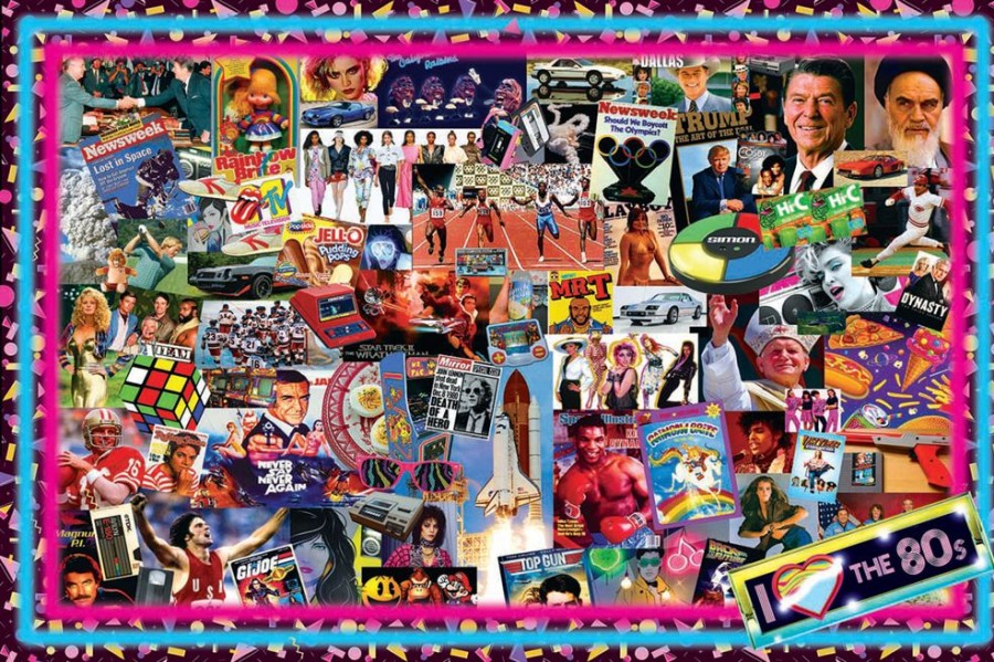 Toynk The Crazy 80'S! Retro Puzzle For Adults And Kids | 1000 Piece Jigsaw Puzzle | Puzzles