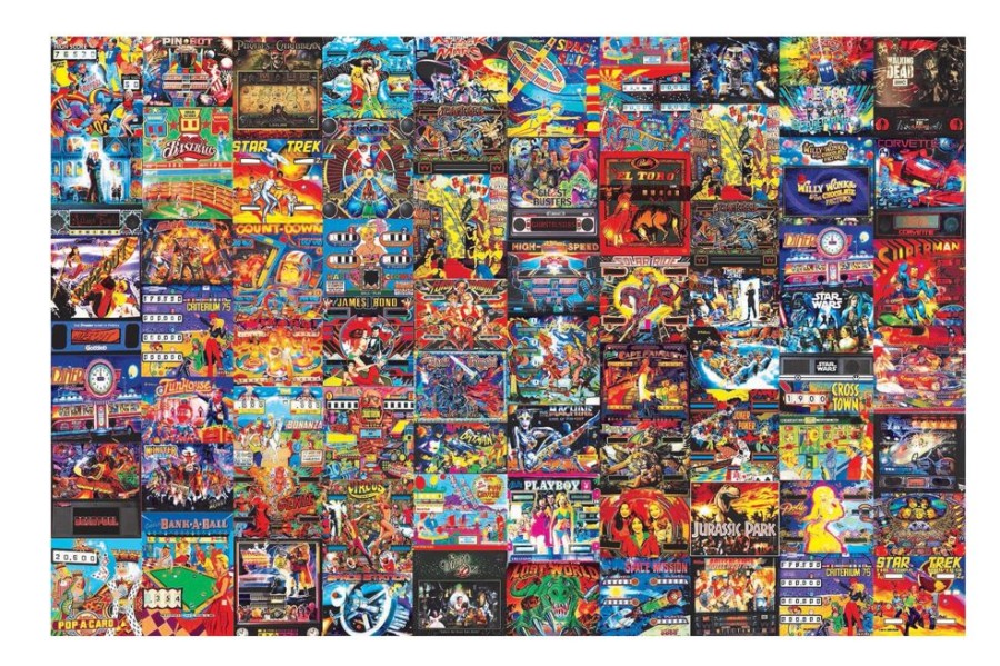 Toynk Pinball Parlor Retro Arcade Puzzle | 1000 Piece Jigsaw Puzzle | Retro Toys & Games