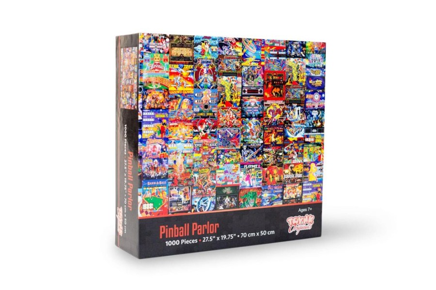 Toynk Pinball Parlor Retro Arcade Puzzle | 1000 Piece Jigsaw Puzzle | Retro Toys & Games