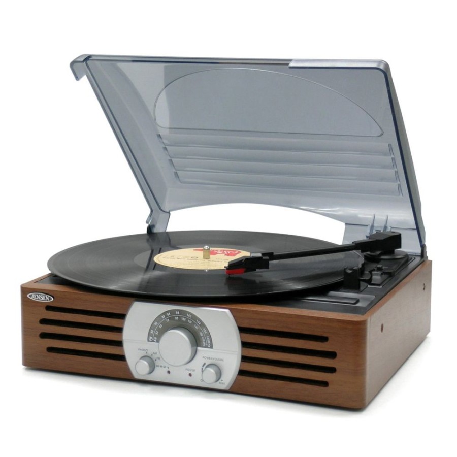 Jensen Jensen 3-Speed Stereo Turntable With Pitch Control And Am/Fm Stereo Radio | Record Players