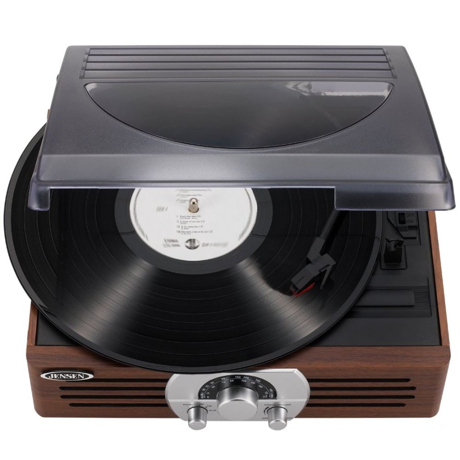 Jensen Jensen 3-Speed Stereo Turntable With Pitch Control And Am/Fm Stereo Radio | Record Players