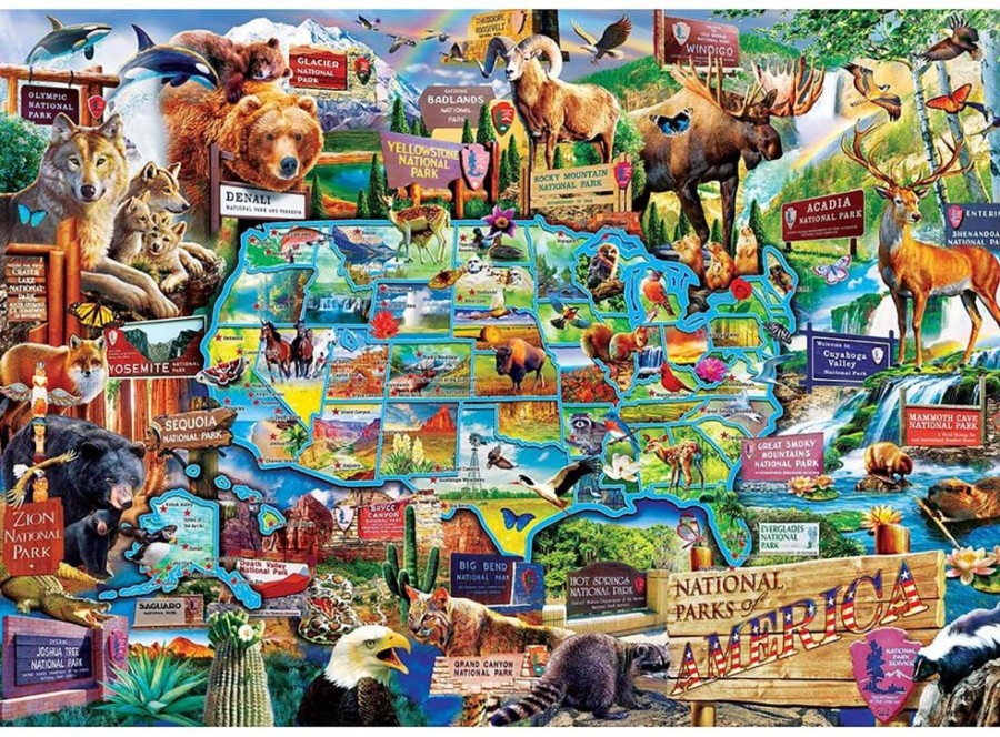 Toynk National Parks Of America 1000 Piece Jigsaw Puzzle | Puzzles