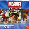 Toynk Marvel 500 Piece Jigsaw Puzzles | Set Of 3 | Retro Toys & Games