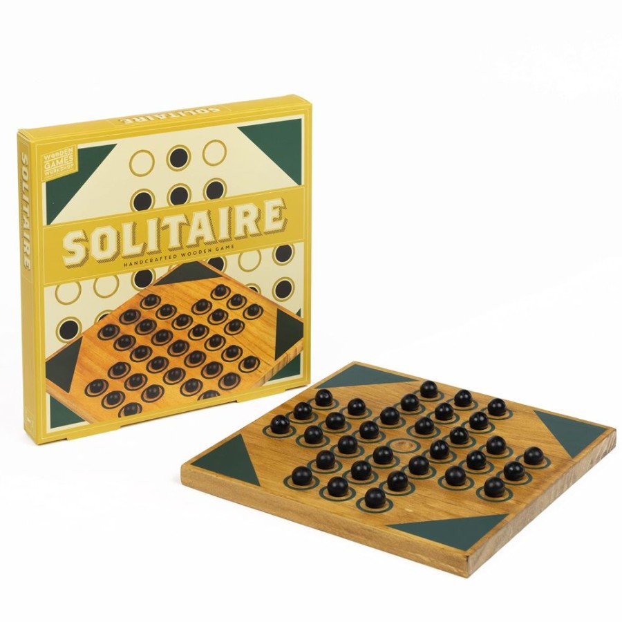 Toynk Solitaire | Classic Wooden Family Board Game | Retro Toys & Games