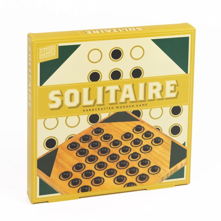 Toynk Solitaire | Classic Wooden Family Board Game | Retro Toys & Games