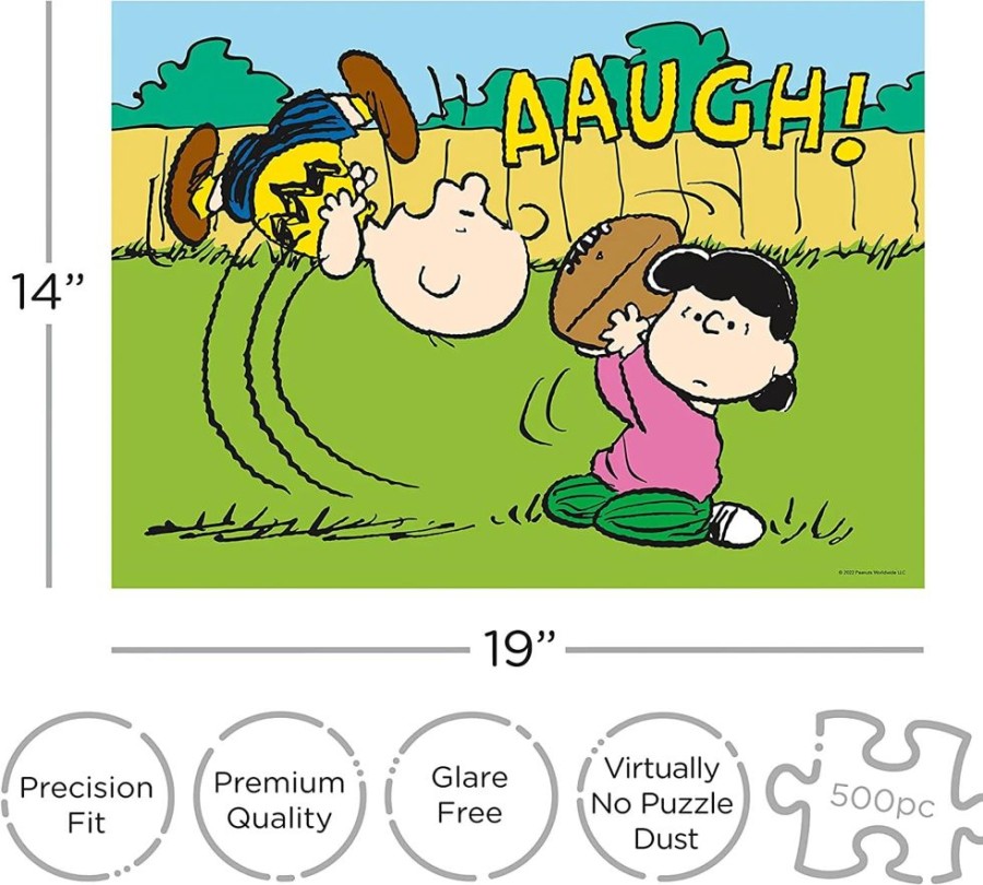 Toynk Peanuts Lucy Football 500 Piece Jigsaw Puzzle | Puzzles