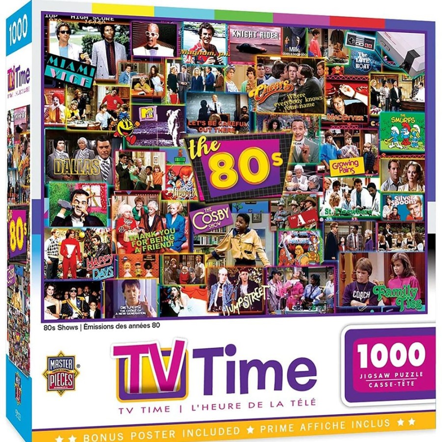 Toynk Tv Time The 80S 1000 Piece Jigsaw Puzzle | Retro Toys & Games