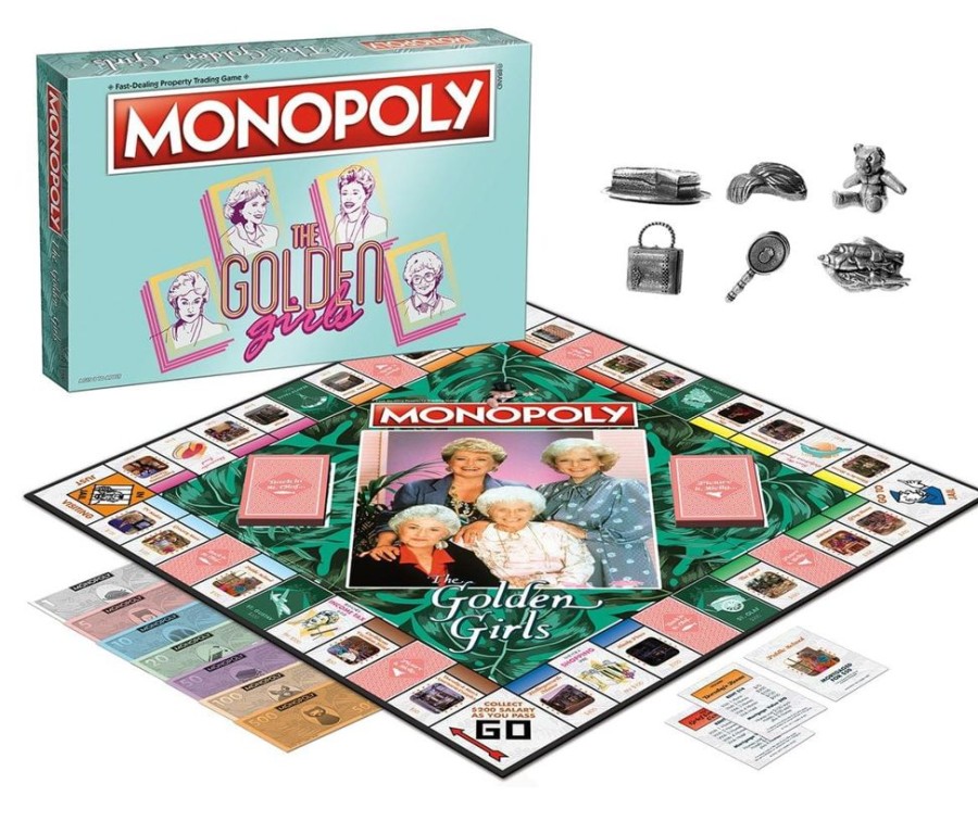 Toynk The Golden Girls Monopoly Board Game | Retro Toys & Games