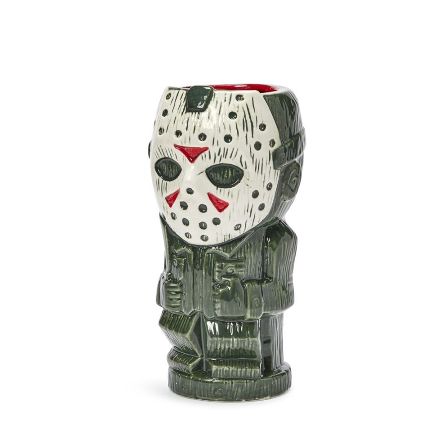 Toynk Geeki Tikis Friday The 13Th Jason Voorhees | Ceramic Tiki Mug | Holds 26 Ounces | Drinkware