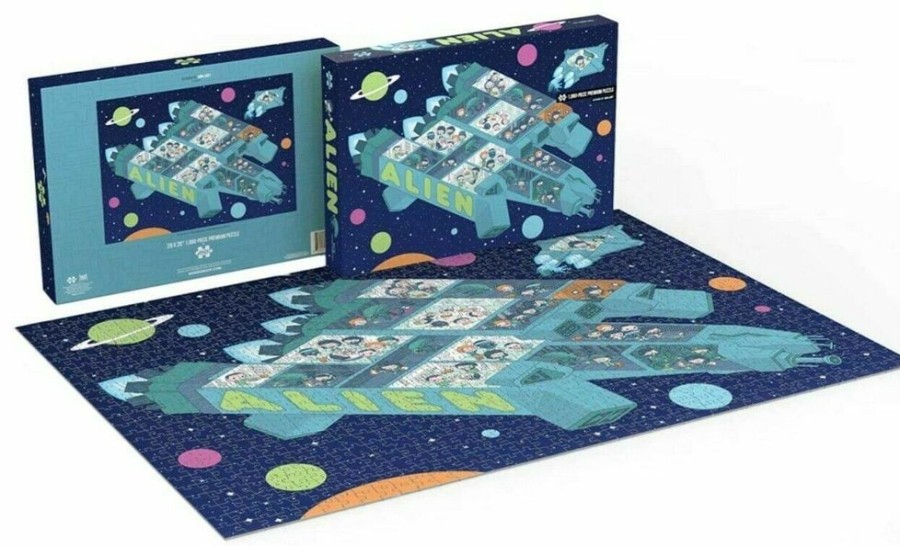 Toynk Alien Mondo 1000 Piece Jigsaw Puzzle | Retro Toys & Games