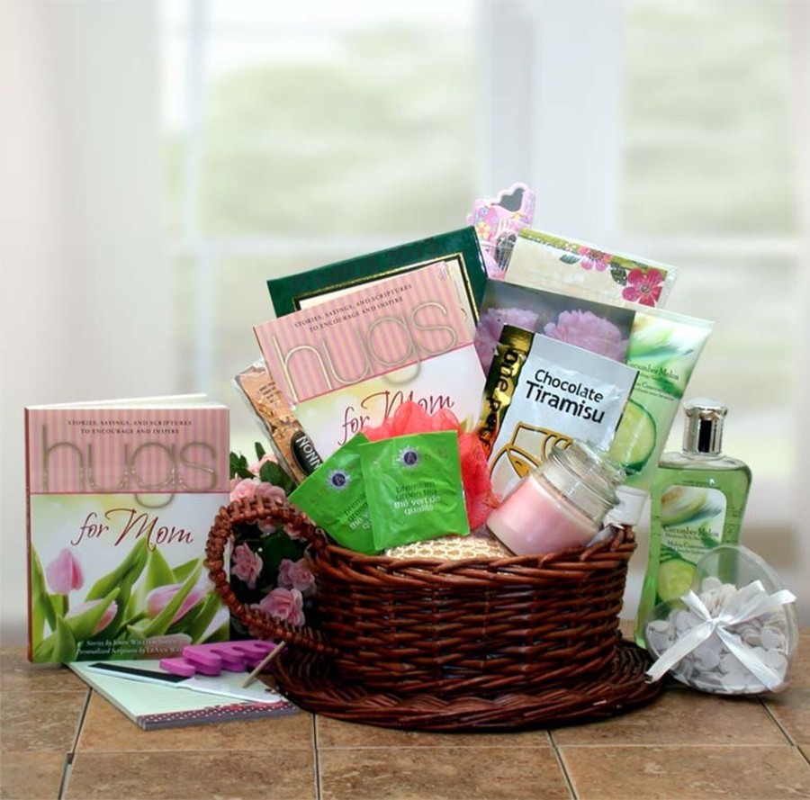 GBDS Mom Deserves A Hug & Some Relaxation Gift Basket | Spa Gift Baskets