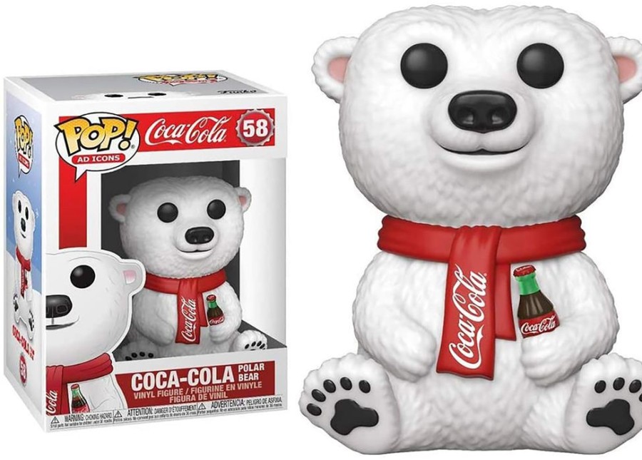 Toynk Coca-Cola Funko Pop Vinyl Figure | Coca-Cola Polar Bear | Classic Brands Tees