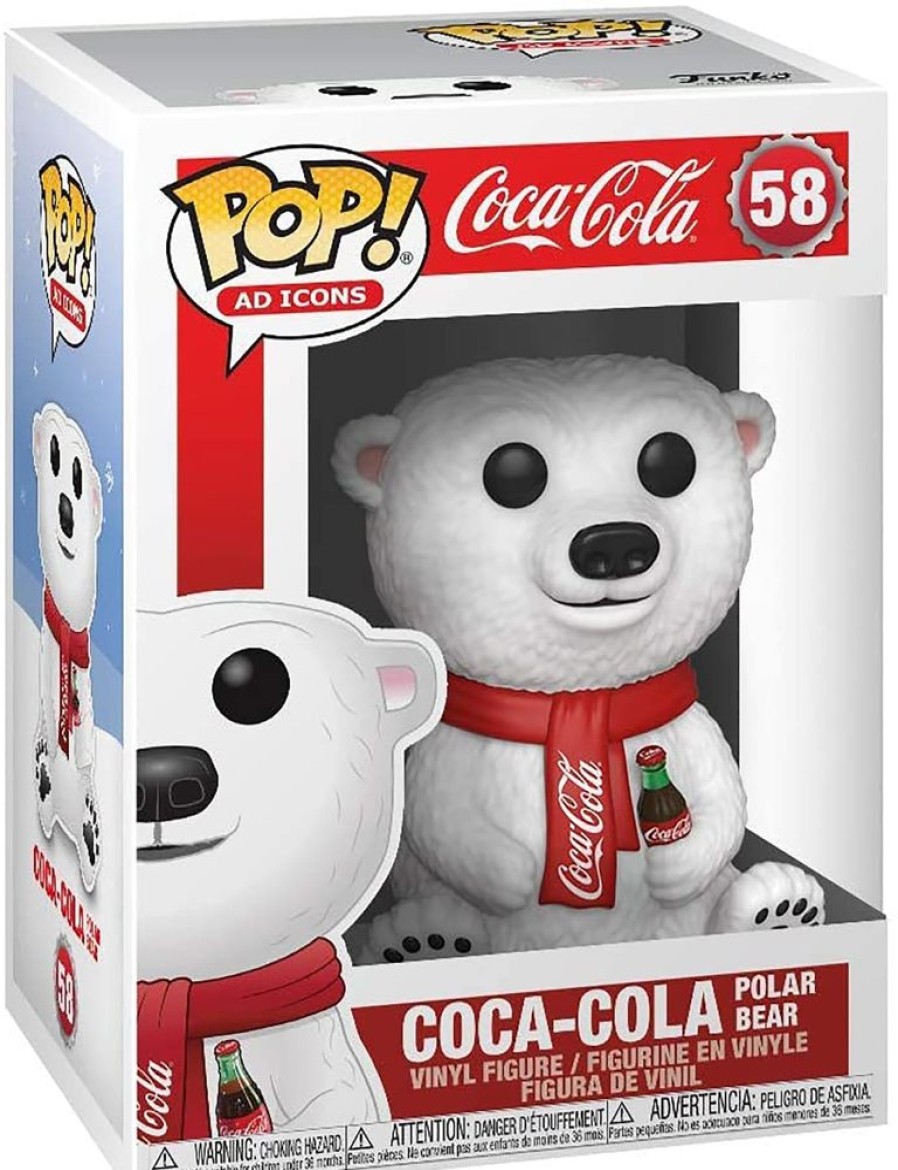 Toynk Coca-Cola Funko Pop Vinyl Figure | Coca-Cola Polar Bear | Classic Brands Tees