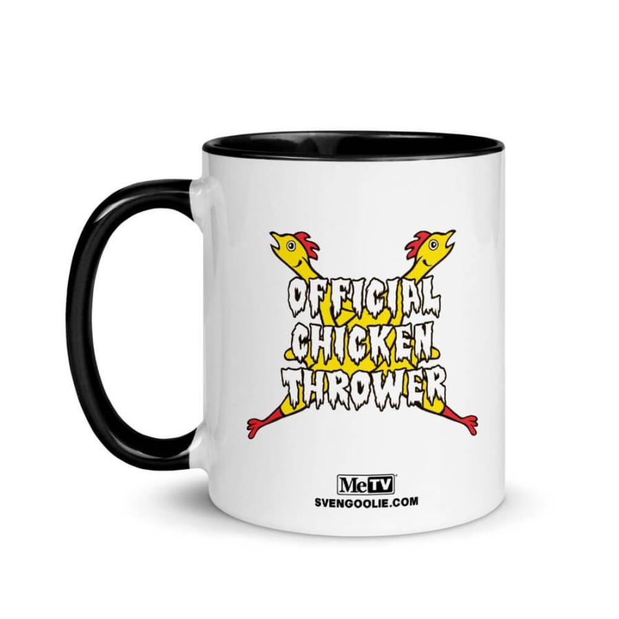 MeTV Custom Products Svengoolie Official Chicken Thrower Ceramic Mug | Drinkware