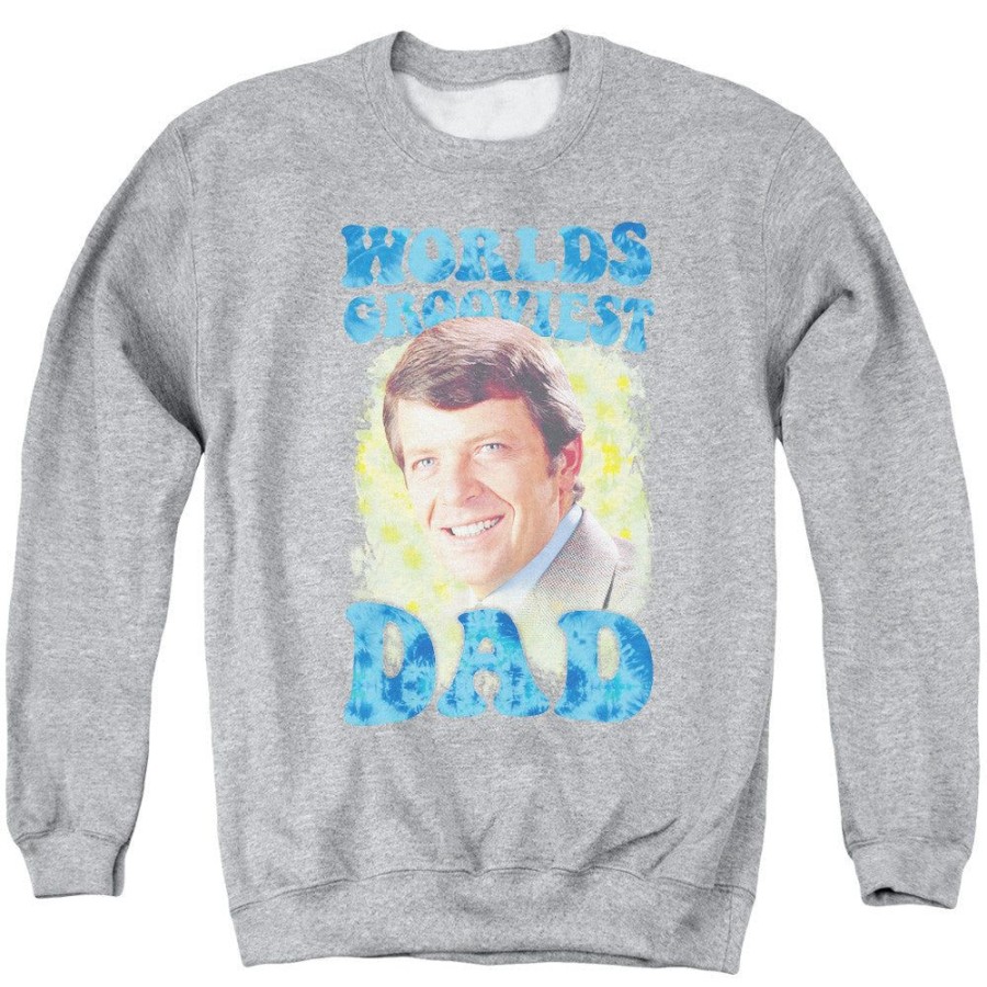 MeTV Custom Classics The Brady Bunch - Grooviest Dad | Crewneck Sweatshirts