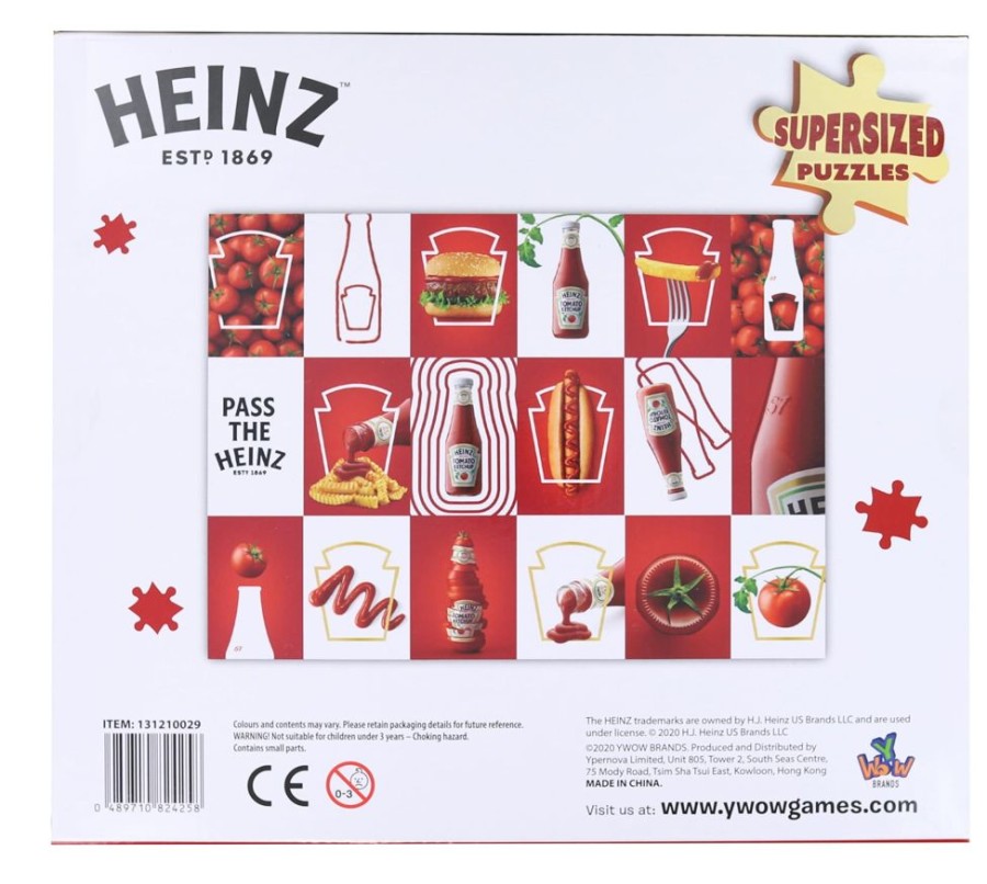 Toynk Heinz Ketchup Supersized 1000 Piece Jigsaw Puzzle | Retro Toys & Games