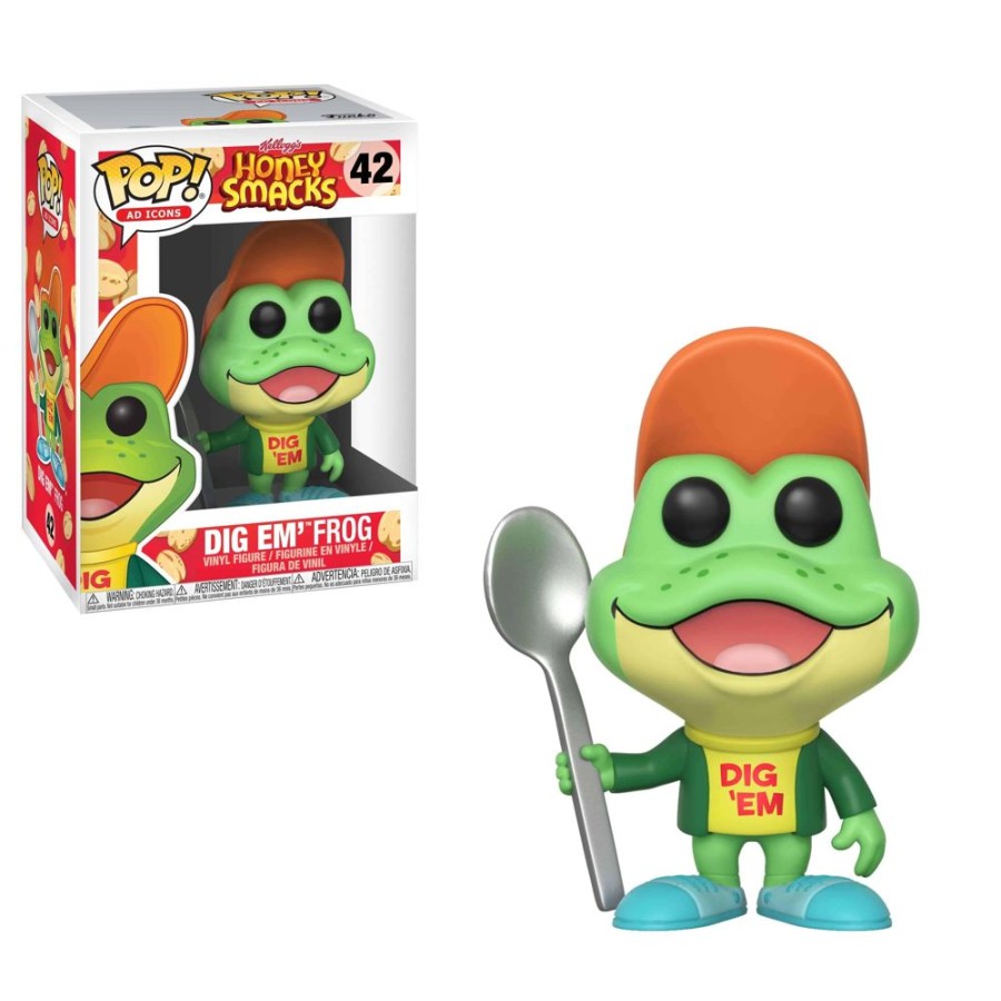 Toynk Kellog'S Honey Smack Funko Pop Vinyl Figure - Dig Em' Frog | Classic Brands Tees