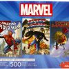 Toynk Marvel 500 Piece Jigsaw Puzzles | Set Of 3 | Puzzles