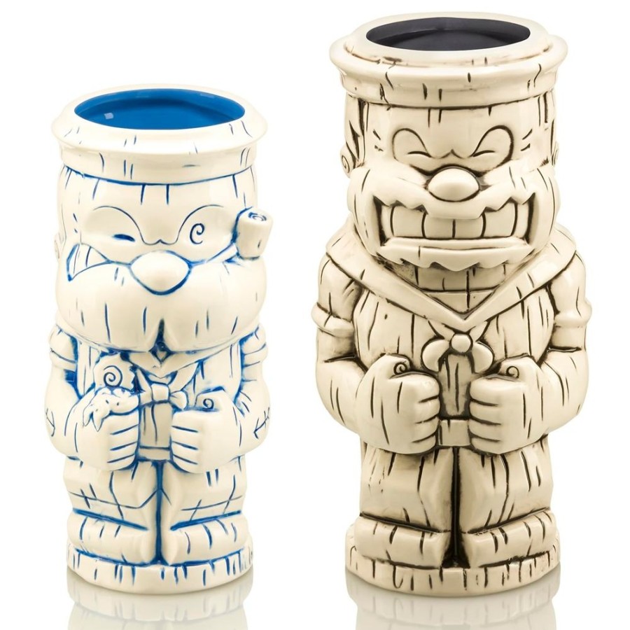 Toynk Popeye & Bluto 2-Pack Geeki Tikis 17Oz And 23Oz | Popeye