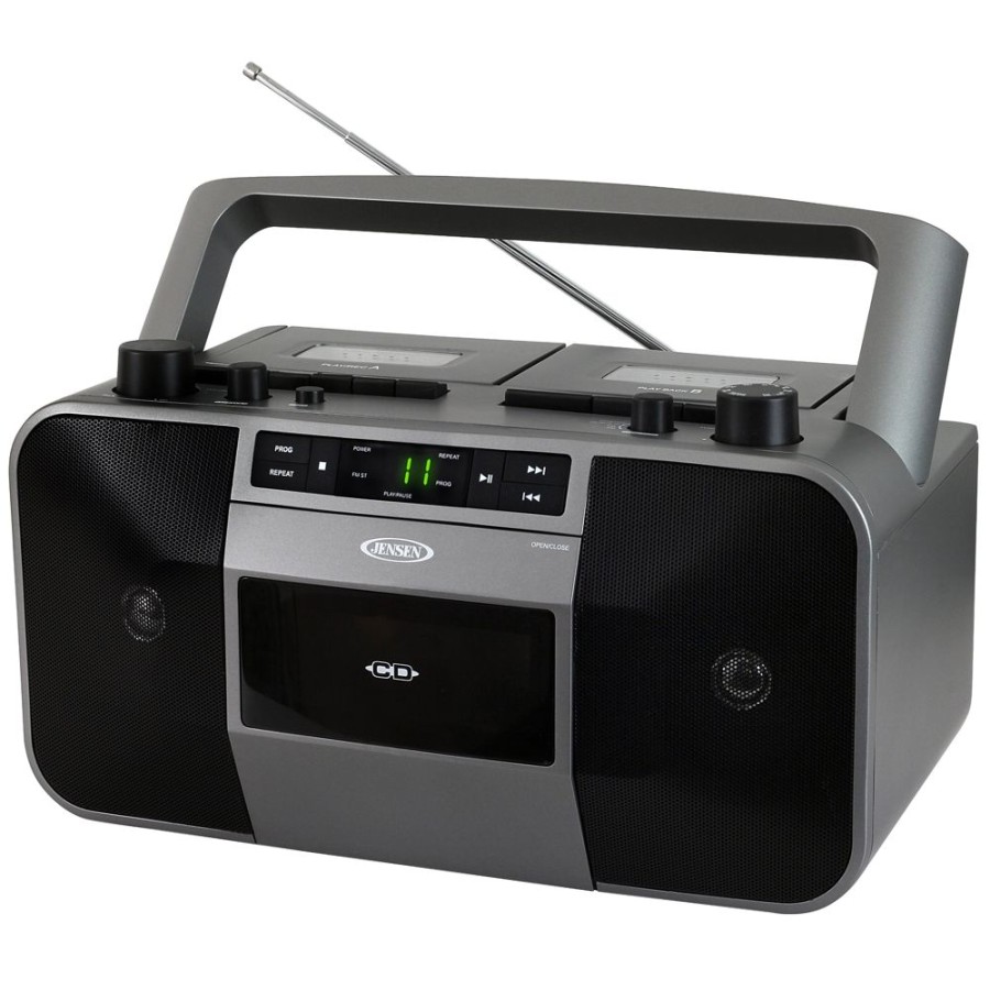 Jensen Jensen Portable Stereo Cd Player Dual Cassette Deck Recorder With Am/Fm Radio | Cd Players