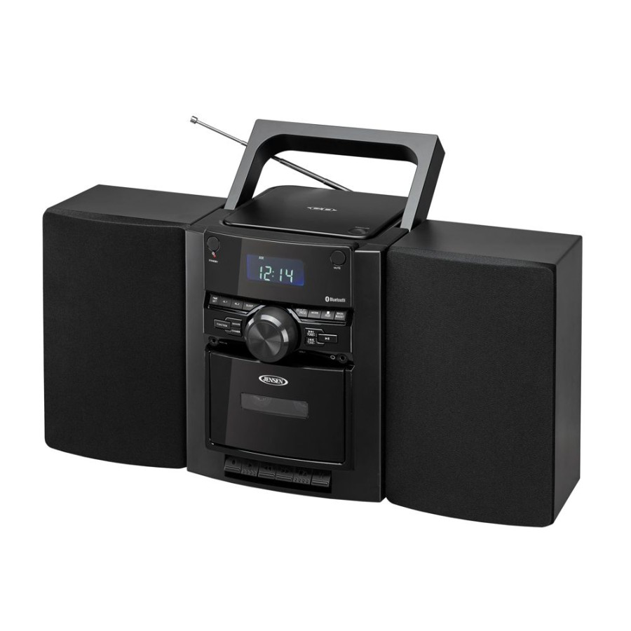 Jensen Jensen Portable Stereo Bluetooth Cd Music System With Cassette And Digital Am/Fm Radio | Cassette Tape Players