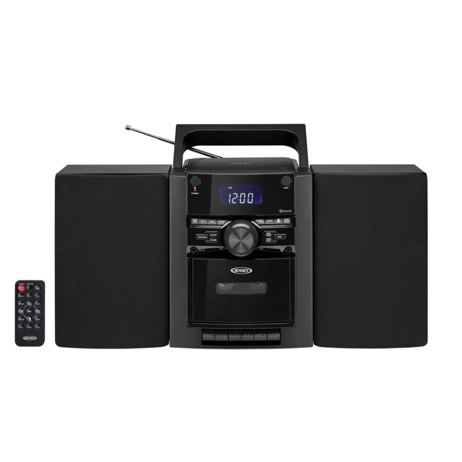 Jensen Jensen Portable Stereo Bluetooth Cd Music System With Cassette And Digital Am/Fm Radio | Cassette Tape Players