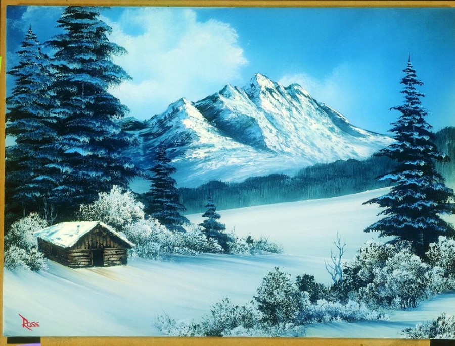 Toynk Bob Ross A Perfect Winter Day Nature Puzzle | 1000 Piece Jigsaw Puzzle | Puzzles