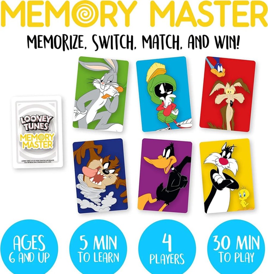 Toynk Looney Tunes Memory Master Card Game | Looney Tunes