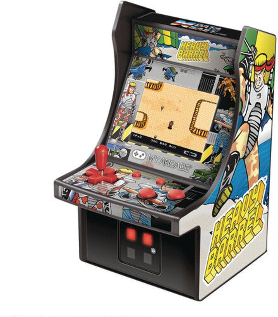 MeTV Entertainment My Arcade Dgunl-3205 Heavy Barrel Micro Player Retro Arcade Machine - 6 Inch | Handheld Video Games